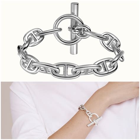 hermes chaine dancre bracelet|Chaine d'ancre bracelet, very large model .